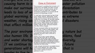 Essay on Environment #environment#music