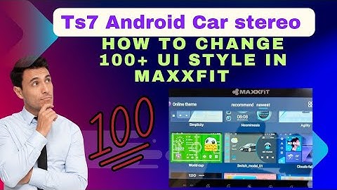 How to change UI/Theme in TS7 Android Head unit ll👇Attractive UI can be used //100+ UI