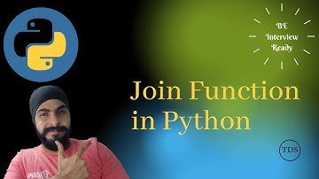 #34 Join Function in Python | Python tutorials in Hindi for Beginners