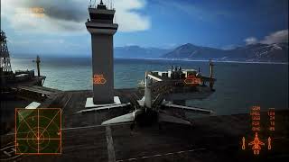 What happens if you try to land on marine platform bridge 2nd try (Ace Combat 7 - Fleet Destruction)