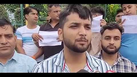 Protest by JKNPP activists   AGAINST THE BRUTAL POLICE ATTACK