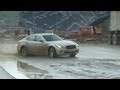 Sebastian Vettel plays with the Infiniti M37 on the future circuit Sochi.