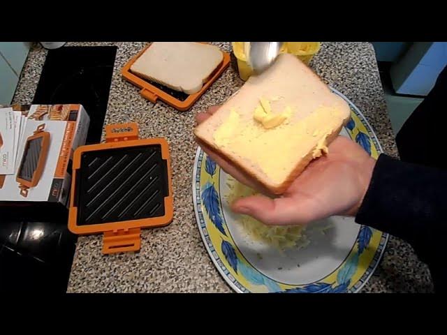 Amazing Microwave Grilled Cheese Sandwich Gadget Review 