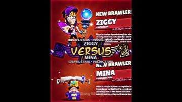 Mina #vs Ziggy || #brawlstars #brawltalk #edit #meme #shorts #fyp #trending #battle #foryou #versus