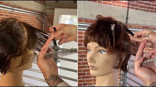 Short Layers Haircut for women | Shaggy Short Pixie Cut | Shaggy Layered Short Cutting Techniques