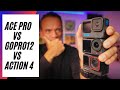 Insta360 ace pro vs gopro12 vs dji osmo action 4  meilleure action cam 
