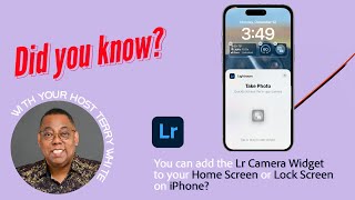 Did you know: You can add the Lightroom Camera Widget to your Lock Screen on iPhone? screenshot 1