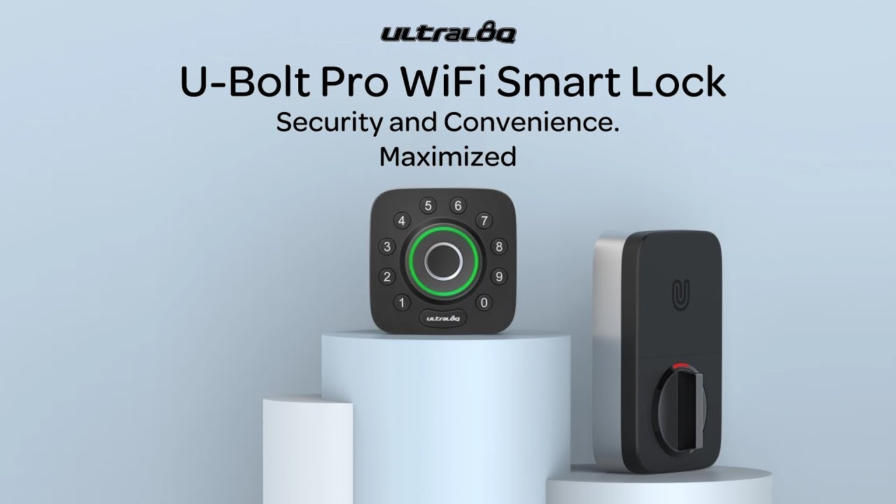 U-Bolt Pro // WiFi Smart Lock + Fingerprint Scanner video thumbnail