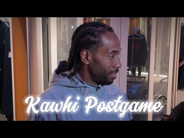Kawhi Leonard Talks About 40-Point Game, Clippers Getting Over