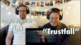 Couple Reacts to Pink "Trustfall"