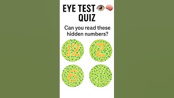 "Can You Read These Hidden Numbers? 👁️ Eye Test Quiz" #shorts