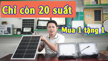 Đèn năng lượng mặt trời 500w mắt ngọc - 1 tấm pin 2 đèn quá tiết kiệm và tối ưu chiếu sáng
