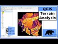 QGIS Terrain Analysis: hillshade, slope, aspect (Version 3.x)