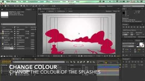 FREE Intro Template  2D Colour Splash #105 w Tutorial