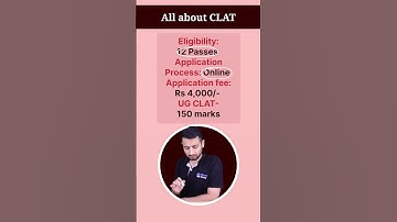 Everything about CLAT in 1 minute!☝️#shorts