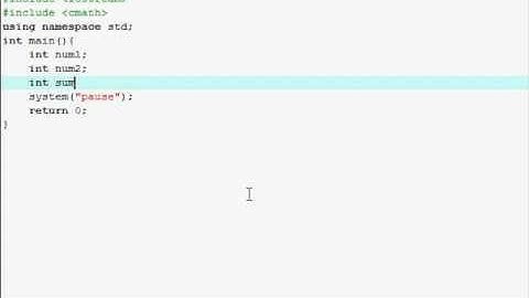 C++ Programming Tutorial - 2 - Variables