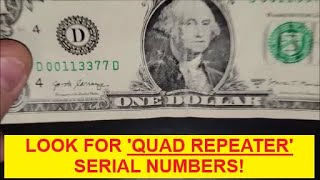 QUAD PAIRS! Searching for Rare Bills and Fancy Serial Numbers Worth Money