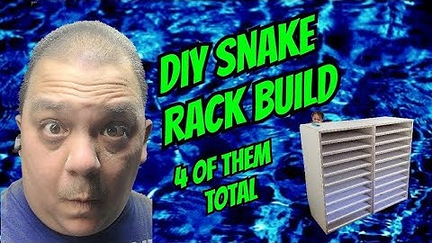 DIY Snake Rack Build, 4 racks total!!!!