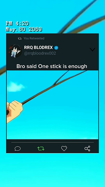 One stick is enough #badassanimemoments