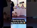 Perdónenme la silla no me aguantó