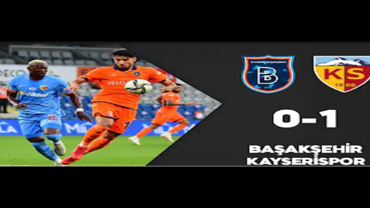 basaksehir 0 1 kayserispor maci ozeti youtube