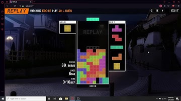 TETR.IO: Sprint 40L 29.027 (World Record!)