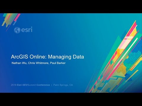 ArcGIS Online: Managing Data