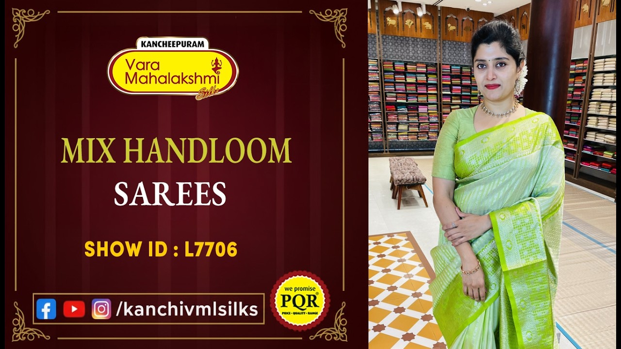 Mix Handloom Sarees Collection | WhatsApp 89 0001 0002 | Kancheepuram Varamahalakshmi Silks LIVE