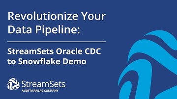 Revolutionize Your Data Pipeline: StreamSets Oracle CDC to Snowflake Demo
