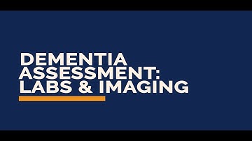 GERI Videos: Dementia Assessment: Labs and Imaging