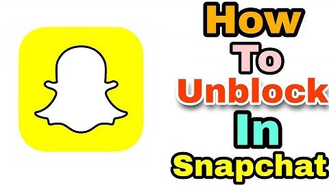 How to Unblock Someone On Snapchat (NEWEST UPDATE) | How to Unblock Your Friend In Snapchat