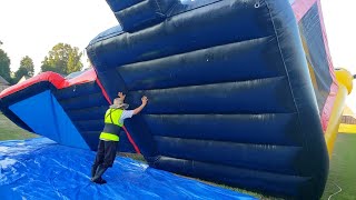 Draining The Water Out On the Ninja Bounce House Combo