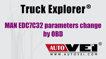 Parameters change in MAN truck EDC7C32 by OBD