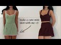 Sewing tutorial for a mini pleat skirt very beginner friendly