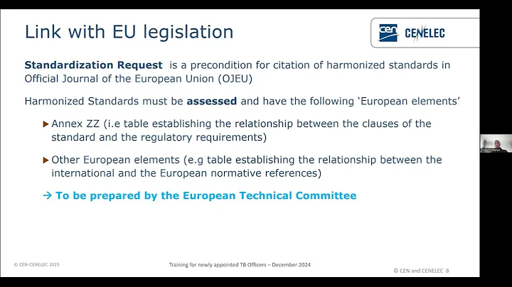 Webinar 'Training on the Annex Z to the Annex III Organizations'