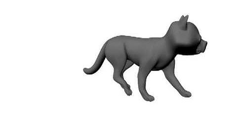 Cat Walk Cycle (3D Maya)