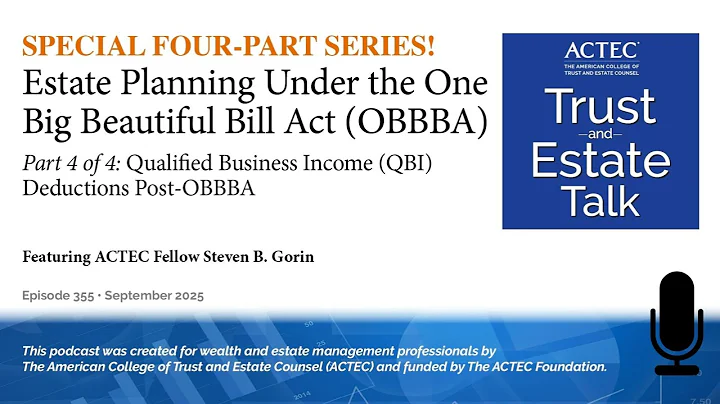 Qualified Business Income (QBI) Deductions Post-OBBBA