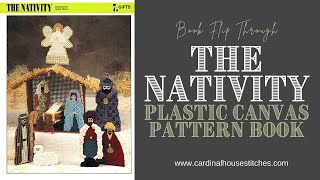 Nativity Plastic Canvas Pattern Book Flip Through