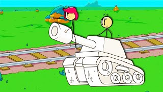 STEALING A TREASURE Train With TANKS in Henry Stickmin Completing the Mission