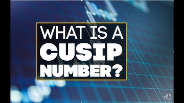 What is a CUSIP Number