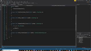 Form changing using buttons on a windows form application (visual studio 2017 C#)
