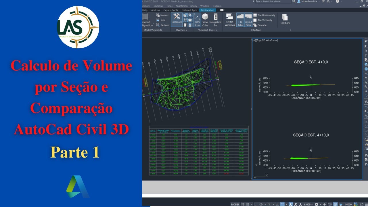 Calculo de Volume no Auto Cad Civil 3D_Parte 1#Aula 116