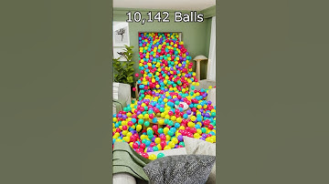 Intense blender simulation, living room filled with over 10k balls 🔥 #blenderanimation #blender3d