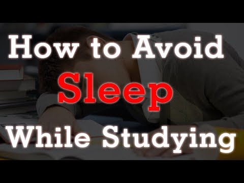 How to avoid sleep while studying........