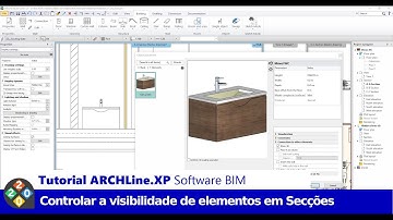 Tutorial ARCHLineXP Software BIM: Como Controlar a Visibilidade de Elementos em Secções