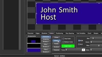 Character Generator tutorial: CG 350