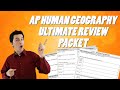 AP Human Geography Ultimate Review Packet Quiz