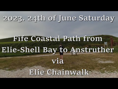 065.Fife Coastal Path Elie to Anstruther,Elie Chainwalk.Hiking in Scotland,England and Wales.