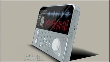 Procreate, trying an industrial design drawing...