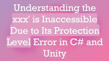 Understanding the xxx